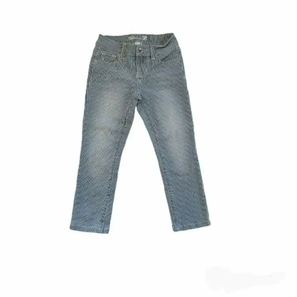 Seven7 Girls Pinstripe Straight Jeans 7